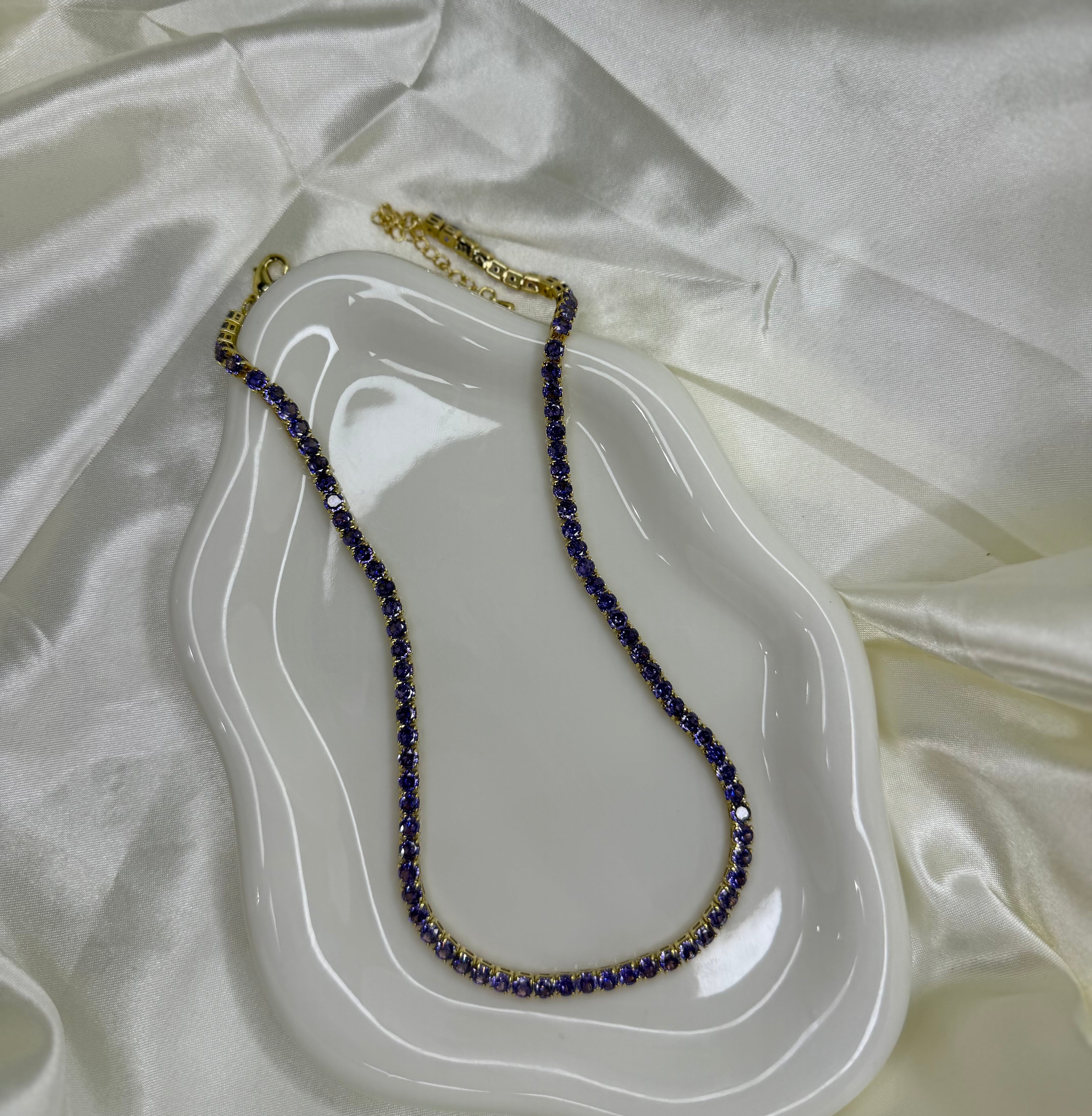 PURPLE ZIRCONIA NECKLACE
