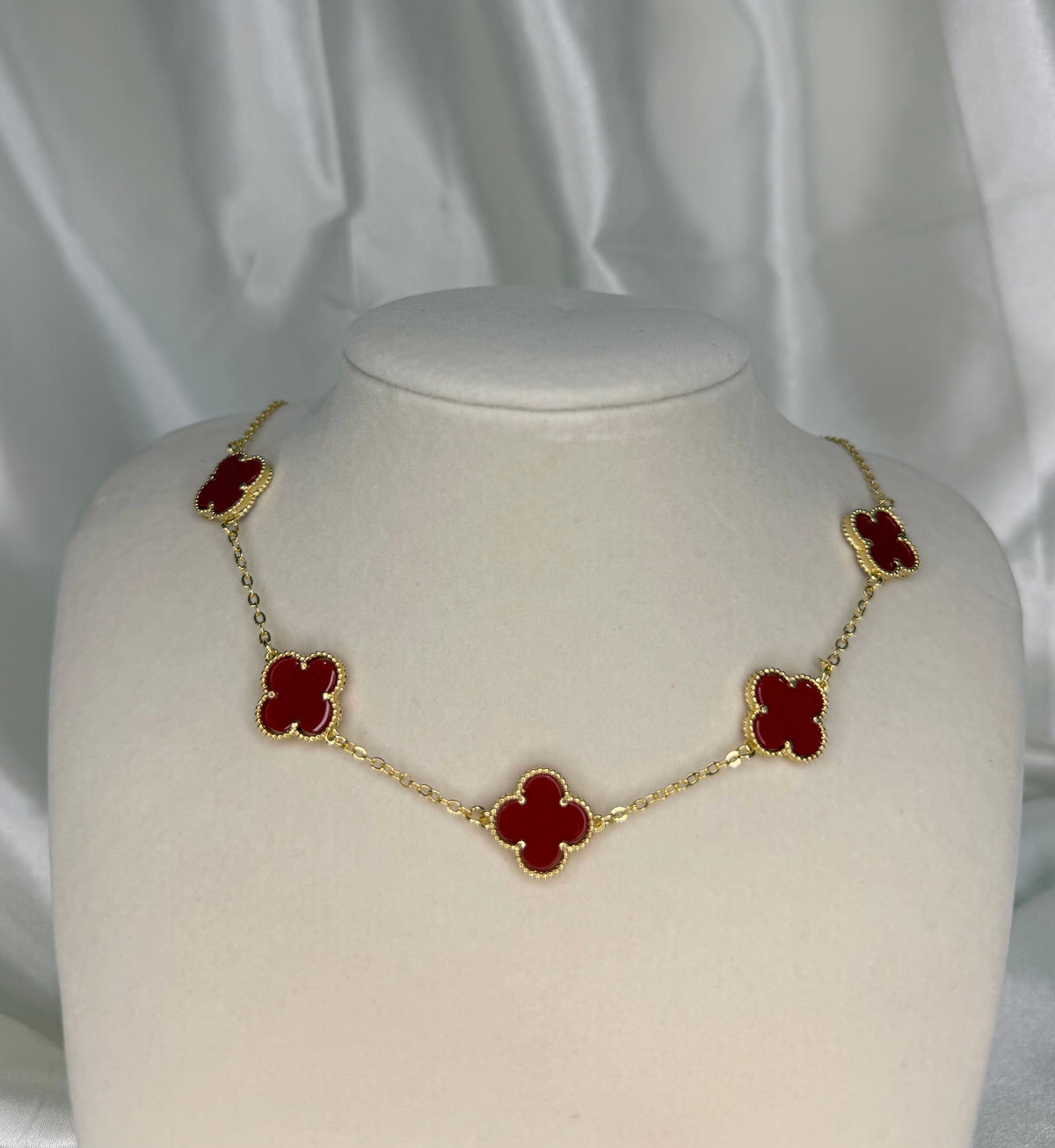 RED CLOVER NECKLACE