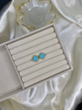 BLUE CLOVER EARRINGS
