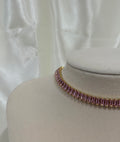 GLOSSY PINK NECKLACE