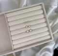 WHITE CLOVER EARRINGS SET X3