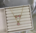 CLOVER NECKLACE+EARRINGS SET