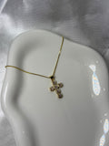 PINK CROSS NECKLACE