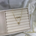 HEART NECKLACE + EARRING SET