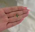 GREEN FLOWER RING