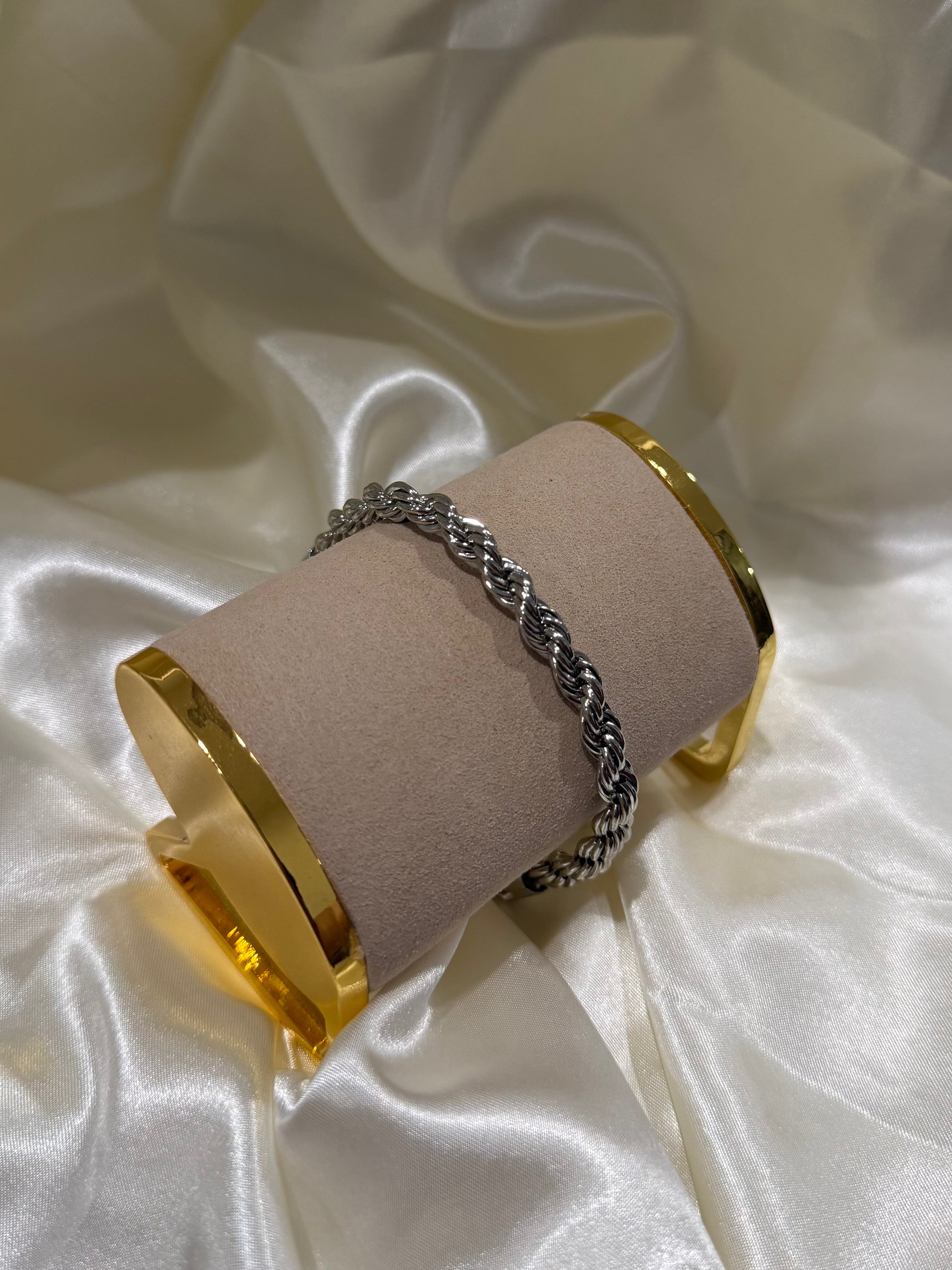 SILVER LAZO BRACELET
