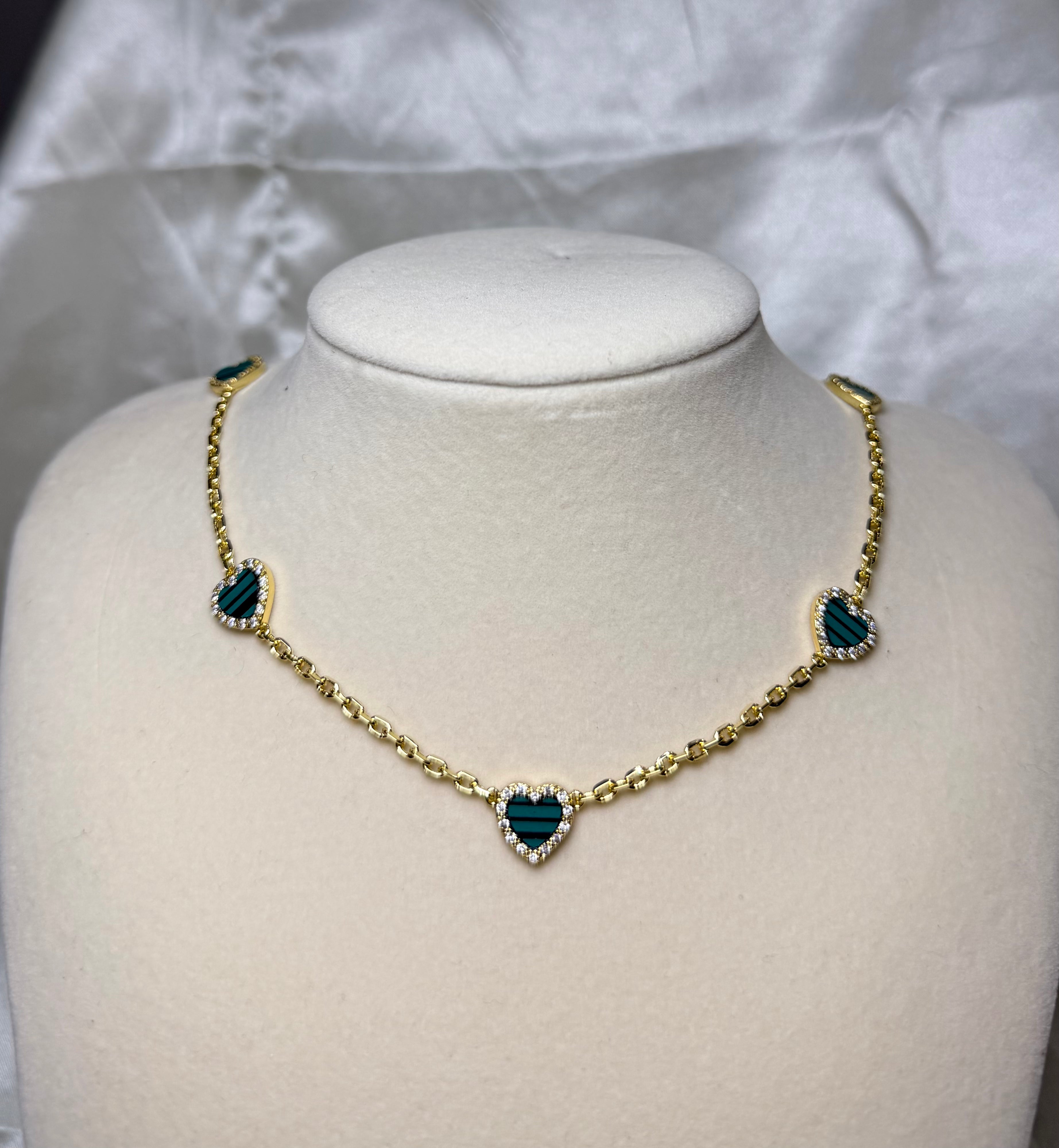 BLUE HEART NECKLACE